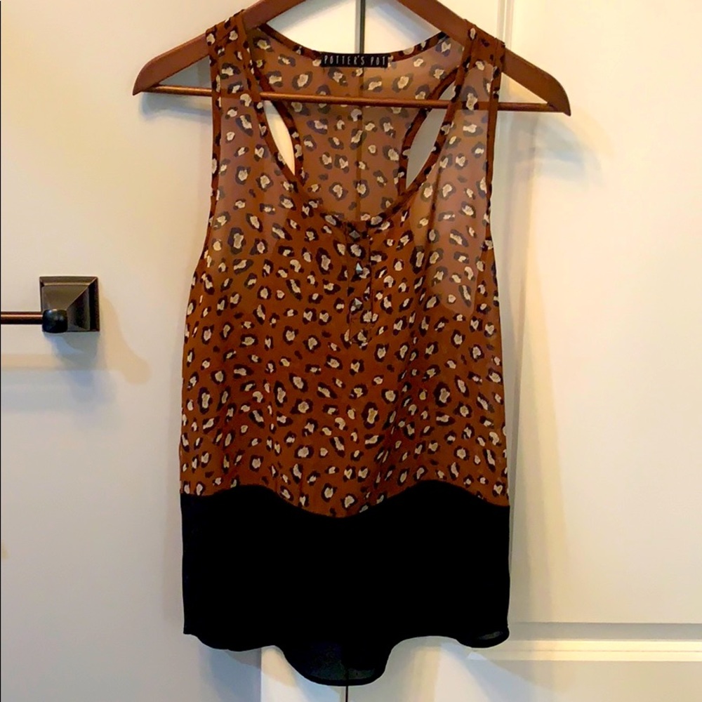 Animal print blouse